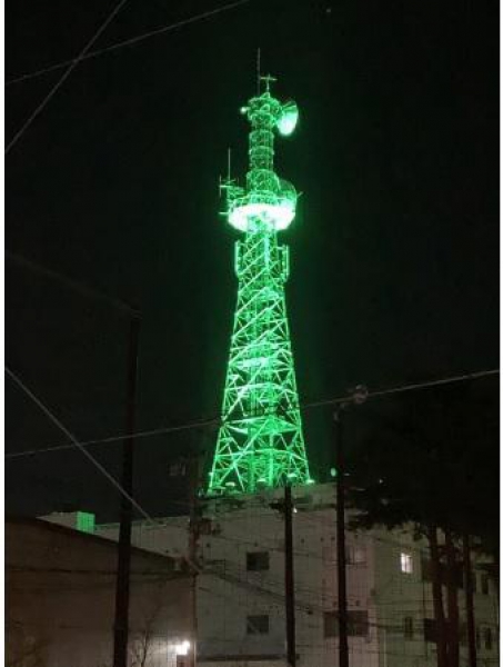 東北電力ネットワーク(株)会津若松電力センター　無線鉄塔