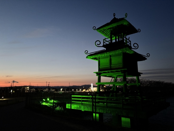 唐古・鍵遺跡の復元楼閣